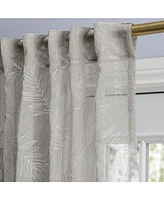 Ricardo Sheer Leaf Rod Pocket With Back Tab Curtain Panel 52"W x 84"L