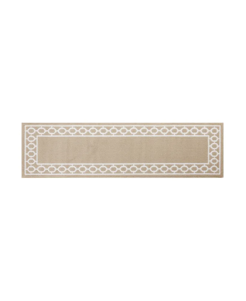 Jean Pierre Christine Trellis Border Tufted Runner Rug