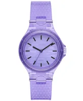 Dkny Women's Chambers Three Hand Purple Polyurethane Watch 36mm