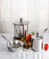 Le Creuset Five Piece Stainless Steel Cookware Set