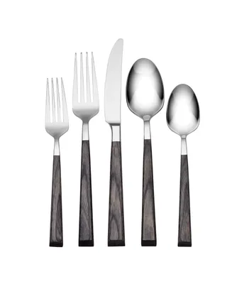 Oneida Coronado Charcoal 5 Piece Everyday Flatware Place Setting, Service For 1