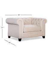 Kallison 52" Fabric Arm Chair, Created for Macy's