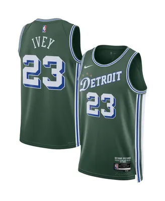 Men's Nike Jaden Ivey Green Detroit Pistons 2022/23 Swingman Jersey - City Edition