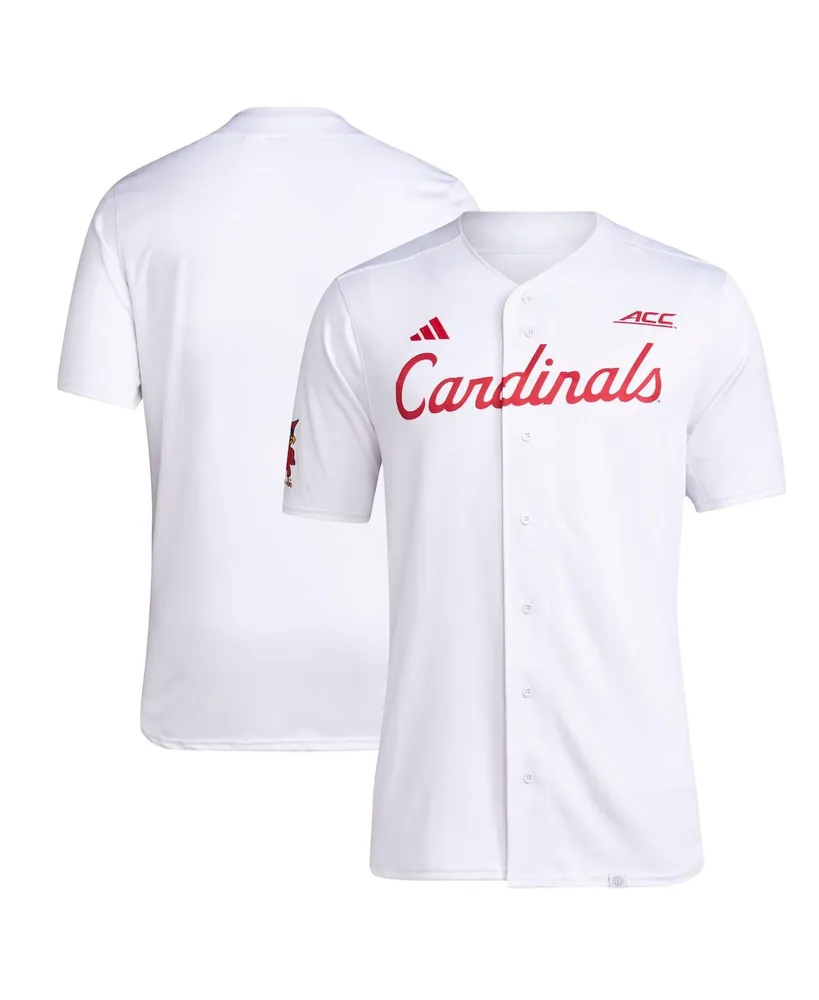 Men's adidas #23 White Louisville Cardinals Team Baseball Jersey