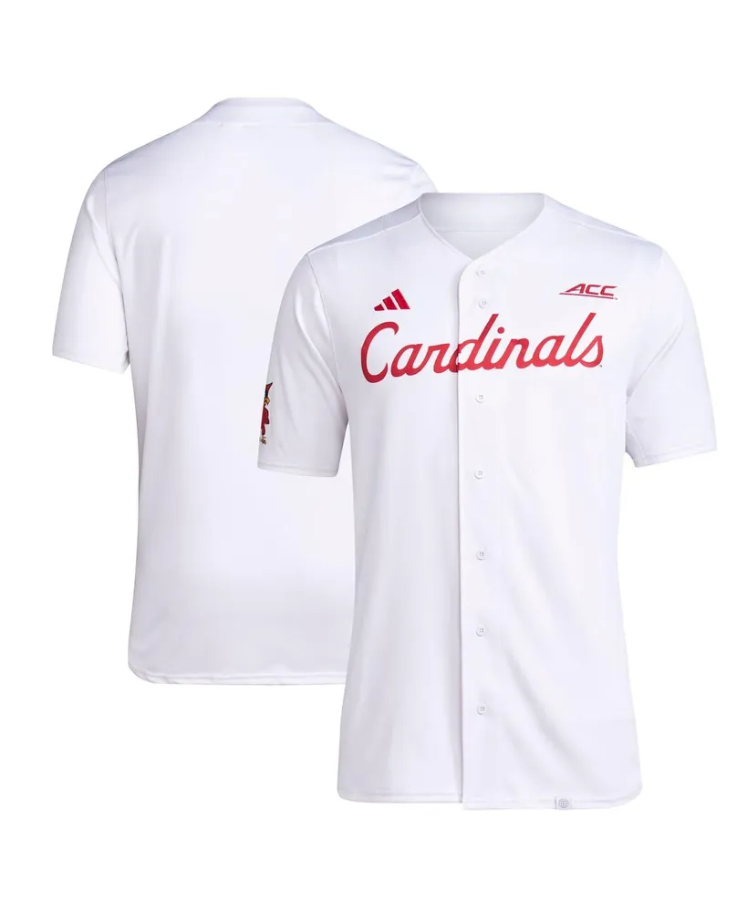 Men's adidas White Louisville Cardinals Replica Baseball Jersey