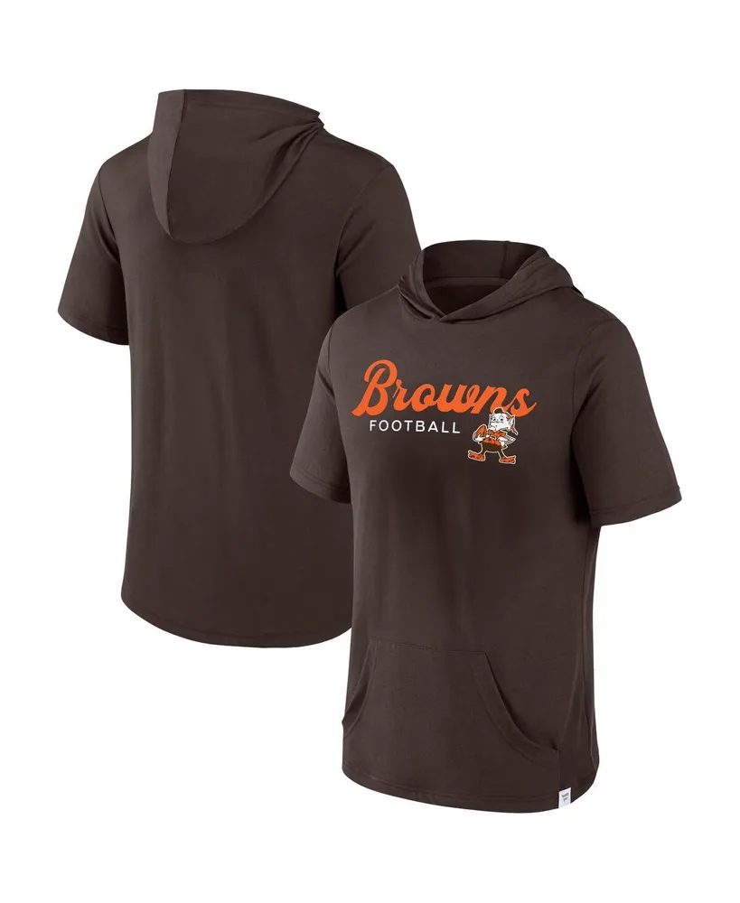 Men's Cleveland Browns Fanatics Branded Brown Hustle Pullover Hoodie