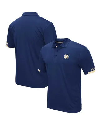 Men's Colosseum Navy Notre Dame Fighting Irish Big and Tall Santry Polo Shirt