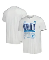 Men's adidas White Charlotte Fc Club Dna Performance T-shirt