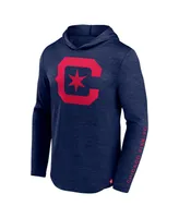 Men's Fanatics Navy Chicago Fire First Period Space-Dye Pullover Hoodie