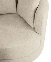 Elizabeth 38" Stain-Resistant Fabric Swivel Chair