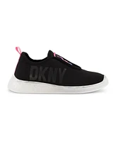 Dkny Little Girls Logo Slip-On Rainbow Elastic Laces Sneakers