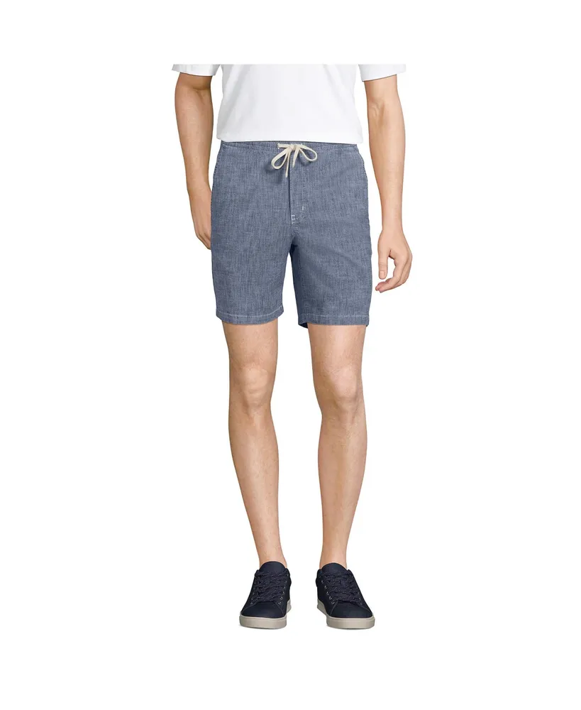 Lands' End Men's 7 Comfort-First Knockabout Pull On Deck Shorts