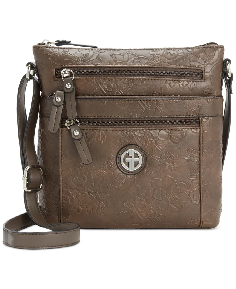 Giani Bernini Pebble Tooling Crossbody, Created for Macy's