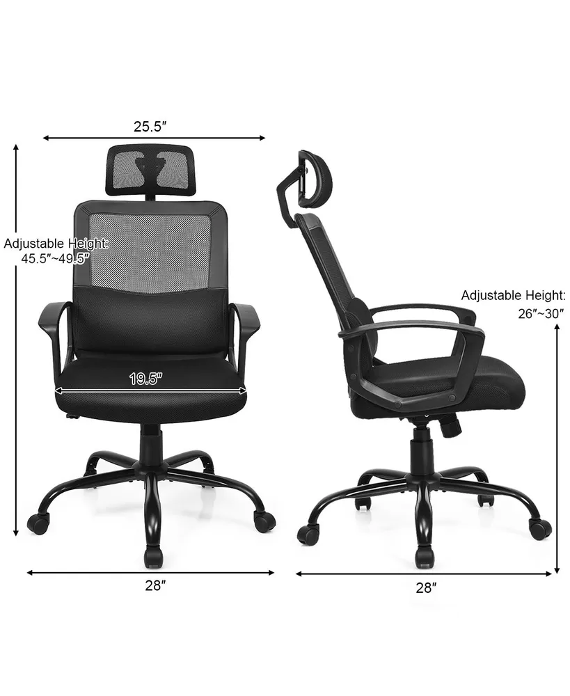 Mesh Office Chair High Back Ergonomic Swivel Chair