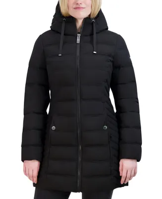 Nautica Women's Hooded Packable Puffer Coat