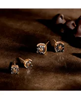 Le Vian Chocolate Diamond & Nude Stud Earrings (1/2 ct. t.w) 14k Rose Gold (Also Available White or Yellow Gold)