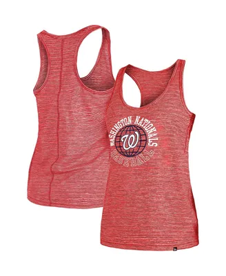 Women's New Era Red Washington Nationals Active Racerback Tank Top