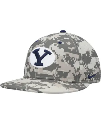 Men's Nike Camo Byu Cougars Aero True Baseball Performance Fitted Hat