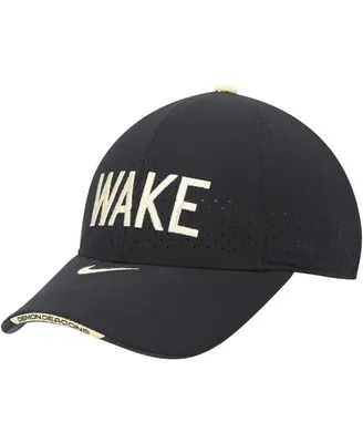 Big Boys and Girls Nike Black Wake Forest Demon Deacons Legacy91 Adjustable Hat