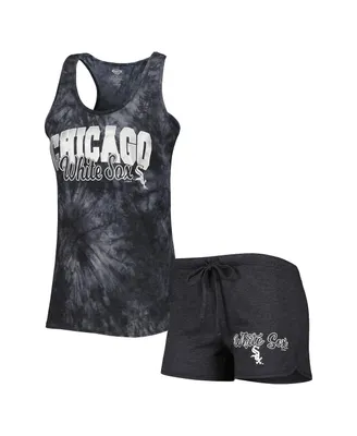 Women's Concepts Sport Charcoal Chicago White Sox Billboard Racerback Tank Top and Shorts Sleep Set