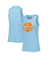 Women's Soft As A Grape Royal New York Mets Tri-Blend Tank Top