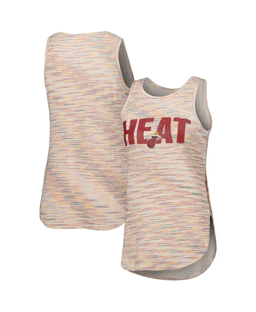 Women's Concepts Sport White Miami Heat Sunray Tank Top