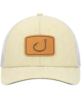 Men's Avid Tan, White Lay Day Trucker Snapback Hat