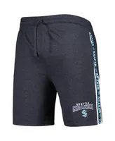 Men's Concepts Sport Charcoal Seattle Kraken Team Stripe Shorts