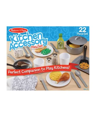 Melissa & Doug 22-Piece Play Kitchen Accessories Set