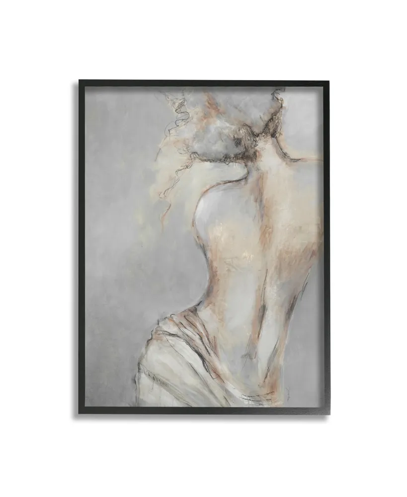 Stupell Industries Traditional Portrait Nude Woman Framed Giclee Art, 24" x 1.5" x 30" - Multi