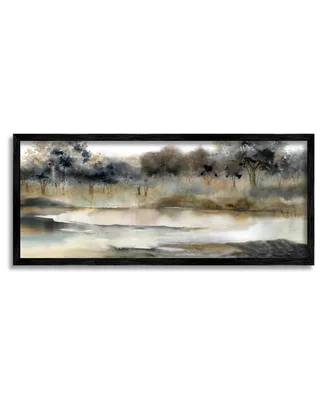Stupell Industries Trees By Lakeside Landscape Framed Giclee Art, 13" x 1.5" x 30" - Multi