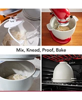 KitchenAid Ceramic Bread Bowl with Baking Lid KSM2CB5BGS