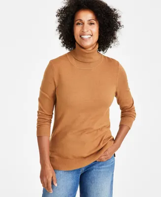 Style & Co Women's Long-Sleeve Turtleneck Sweater, Created for Macy's