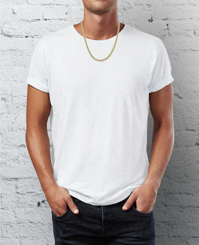 Ice Link 22" Chain Necklace in 10k Two-Tone Gold