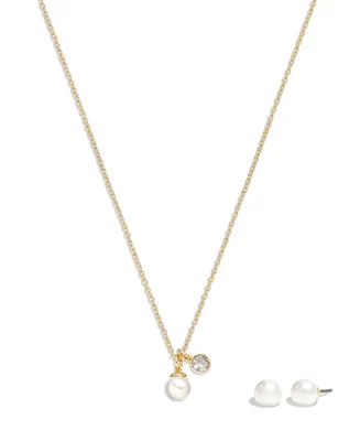 Coach Cubic Zirconia Imitation Pearl Jewelry Set