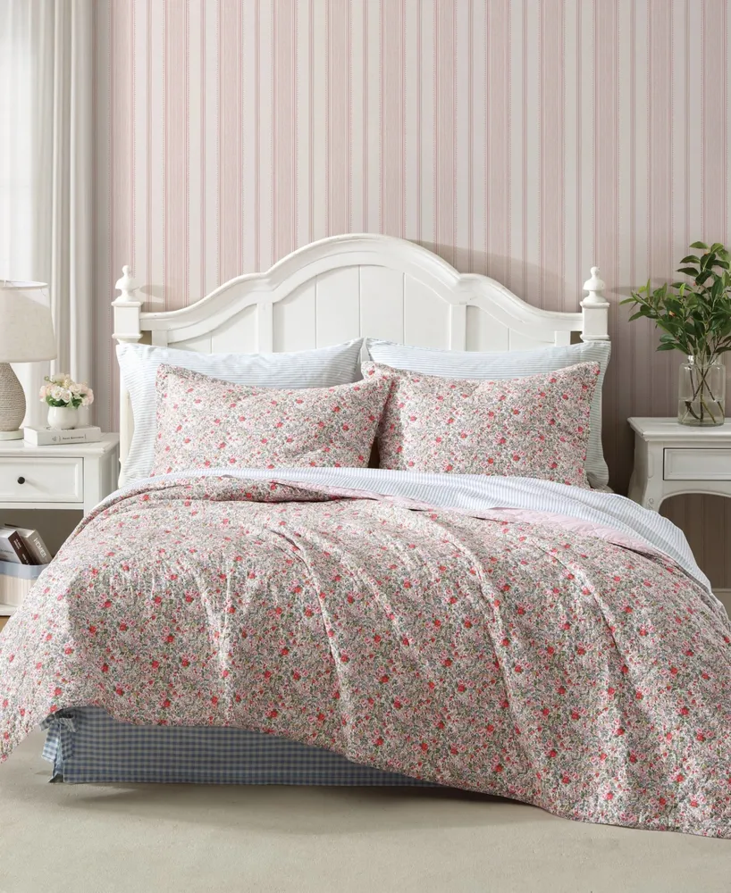 Laura Ashley Rowena Cotton Reversible Quilt