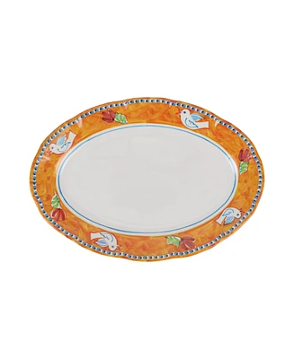 Vietri Melamine Campagna Uccello Oval Platter