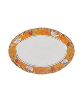 Vietri Melamine Campagna Uccello Oval Platter