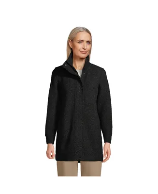 Lands' End Women's Boucle Fleece Coat