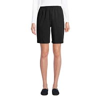 Lands' End Women's Sport Knit High Rise Elastic Waist Shorts