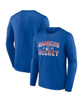 Men's Fanatics Royal New York Rangers Skate Or Die Long Sleeve T-shirt