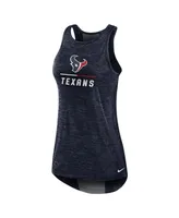 Women's Nike Navy Houston Texans High Neck Performance Tank Top