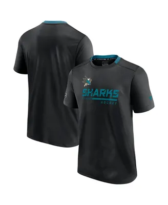 Men's Fanatics Black San Jose Sharks Authentic Pro Locker Room T-shirt