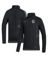 Men's adidas Black New York City Fc Cold.rdy Raglan Warmup Pullover Jacket