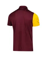 Men's adidas Maroon Arizona State Sun Devils Aeroready Polo Shirt