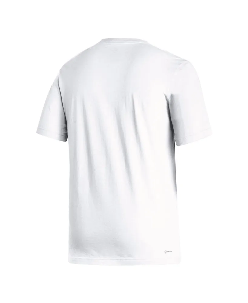 Men's adidas White Mississippi State Bulldogs Locker Lines Baseball Fresh T-shirt