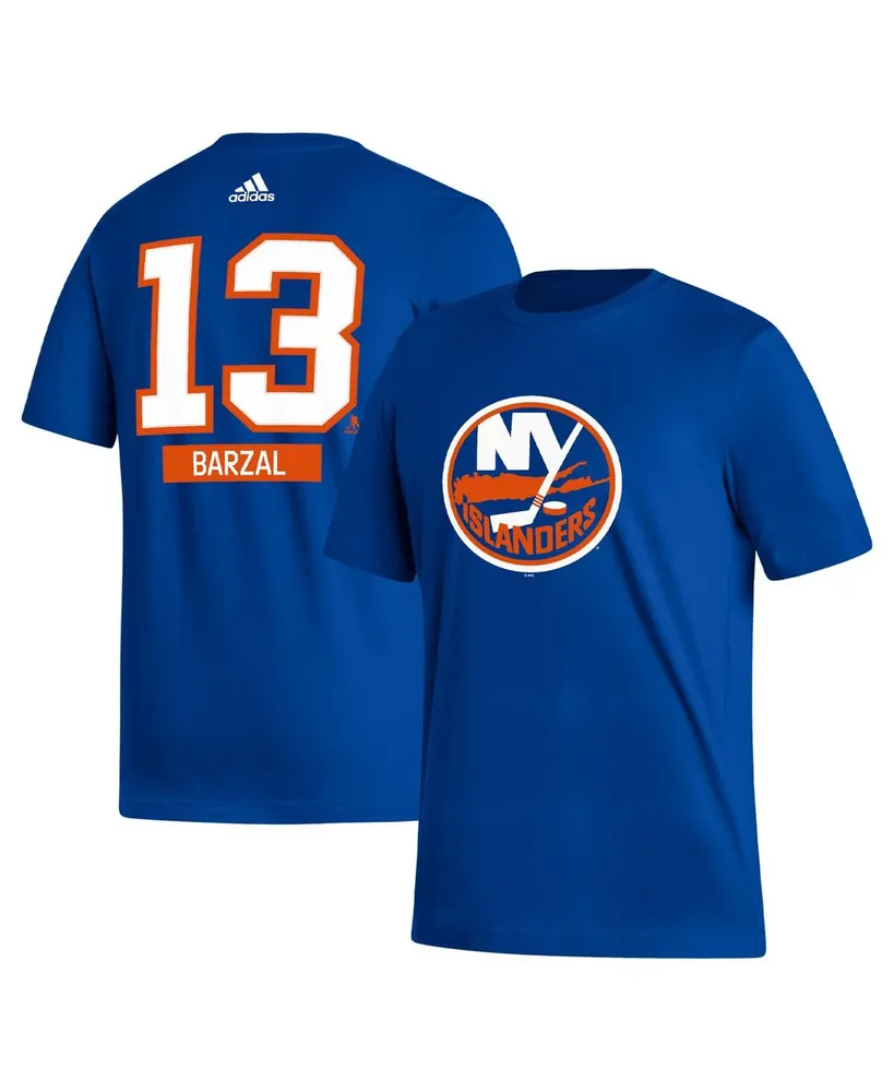 Men's adidas Mathew Barzal Royal New York Islanders Fresh Name and Number T-shirt