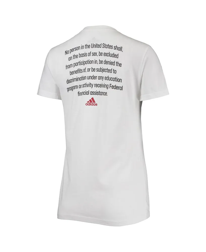 Women's adidas White Indiana Hoosiers More Is Possible T-shirt