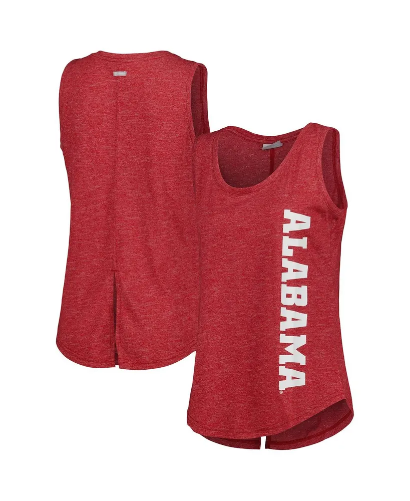 Women's Columbia Crimson Alabama Crimson Tide Cades Cape Omni-Wick Tri-Blend Tank Top