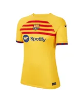 Women's Nike Yellow Barcelona 2022/23 Fourth Breathe Stadium Replica jersey